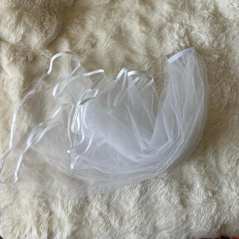 Unbranded Women's White Veil Hair-accessories